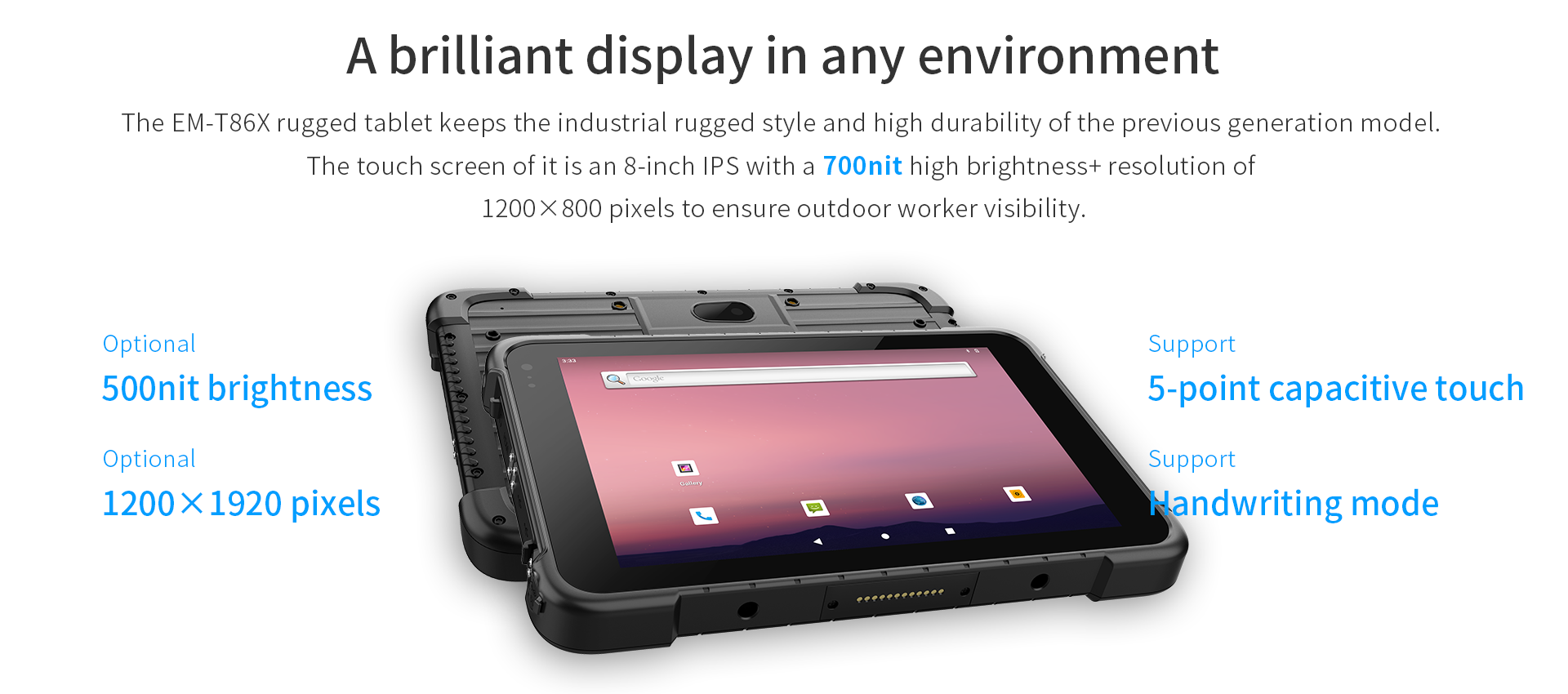 8500mAh Battery Rugged Tablet PC The Ultimate Solution for Professional Scenarios
