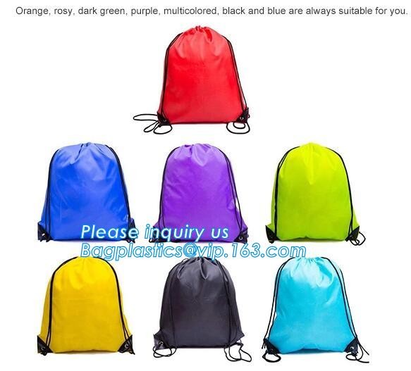 Promotion Custom Eco Friendly Sublimation Polyester Folding Shopping Bag,Promotional Sports Gym Sack Polyester Drawstrin