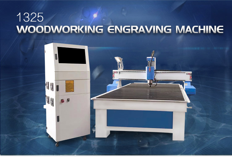 1300mm Travel Woodworking CNC Router Machine with Overall Steel Structure of Bed