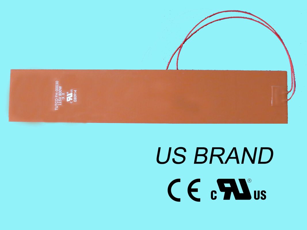 Waterproof 12v Silicone Rubber Heaters To Heat Drum Wire Fast Heating