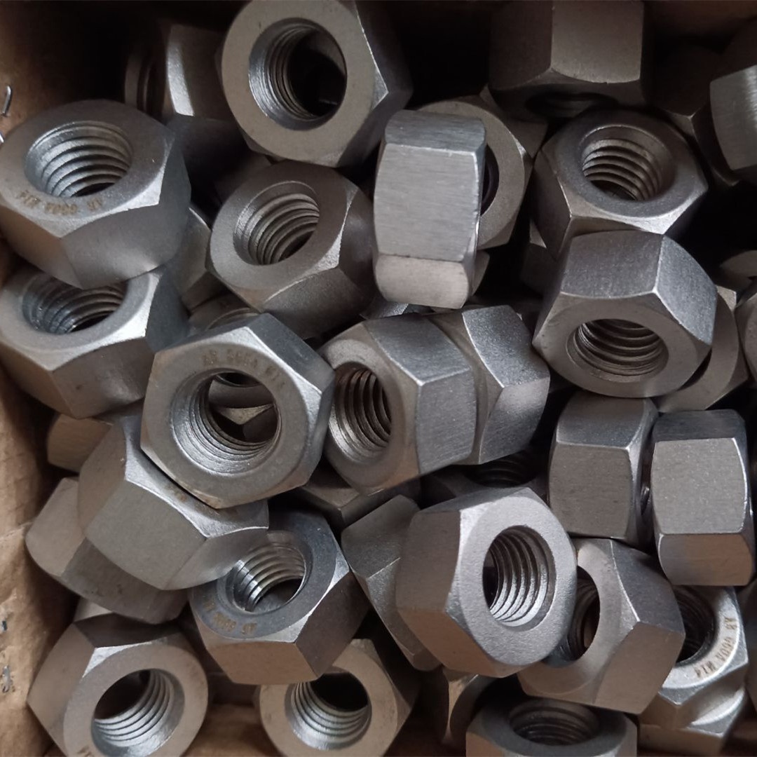 Plain Finish Gr.660A Heavy Hex Nut DOUBLE SIDED CHAMFER Sizes M10 M12 and M14 for Industrial Applications