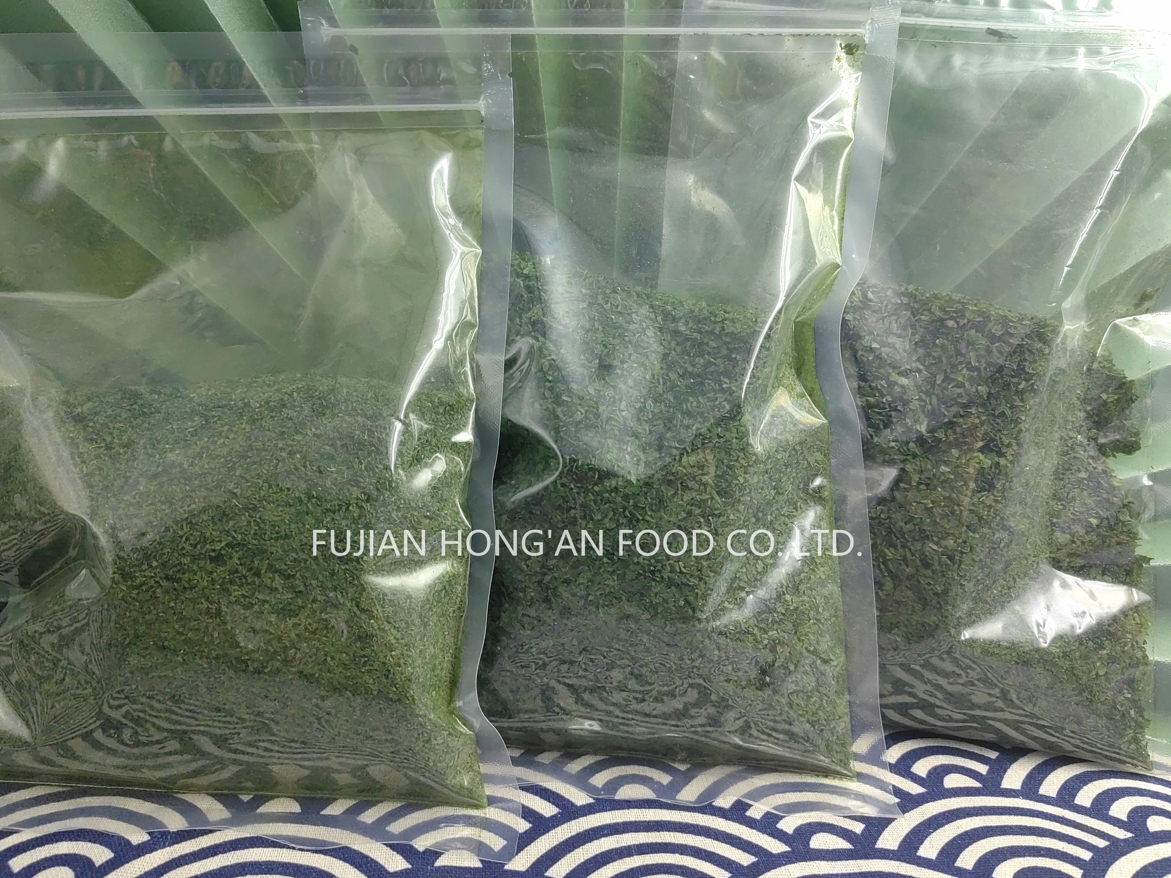 Pure Sea Vegetable Flavorful NORI Aonori Powdered Seaweed Dried For Japanese Cuisine 10kg Pack