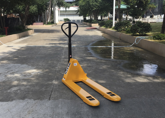 Big Capacity Ride On Pallet Truck , Heavy Duty Narrow Pallet Jack Lightweight