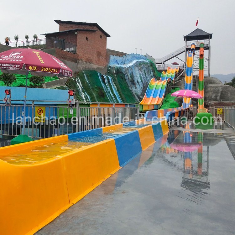 Fiberglass Water Park High Speed Water Body Slide