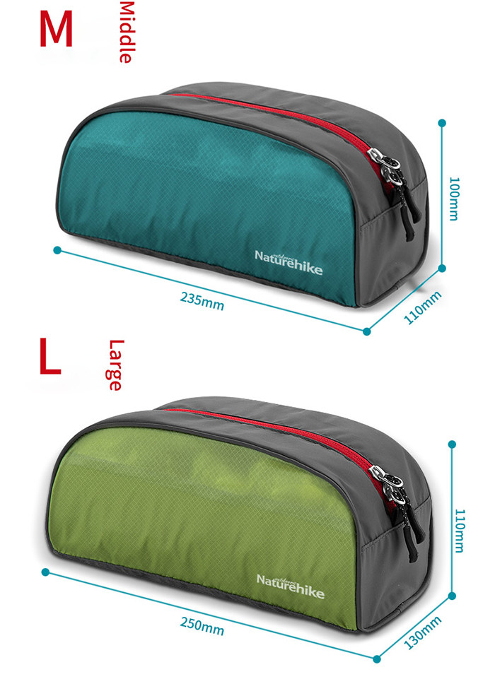 Large Capacity Lightweight Cosmetic Case , 1680D Nylon Travel Makeup Bag