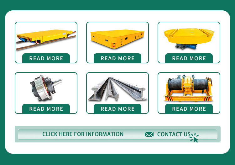 electric motorized Transfer Cart Moving On Rails