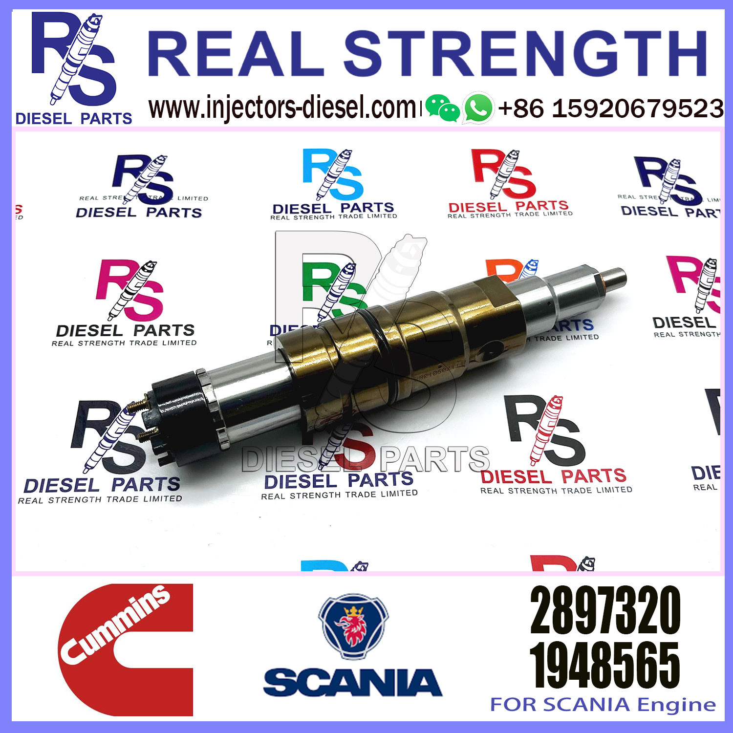 Common Rail Fuel Diesel Injectors Nozzle 2897320 2872289 2030519 1948565 2872544 4384363 5579419 for Cummins