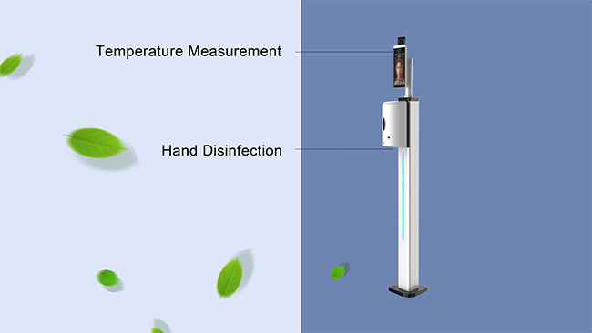 Automatic Hand Sanitizer Dispenser With Thermometer Face Recognition