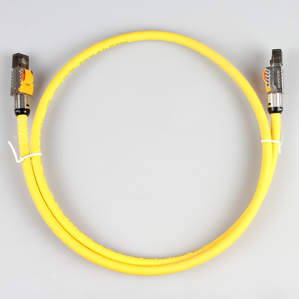 ODM Straight Angle Cat8 Patch Cable With Toolless Modular Plug Connector
