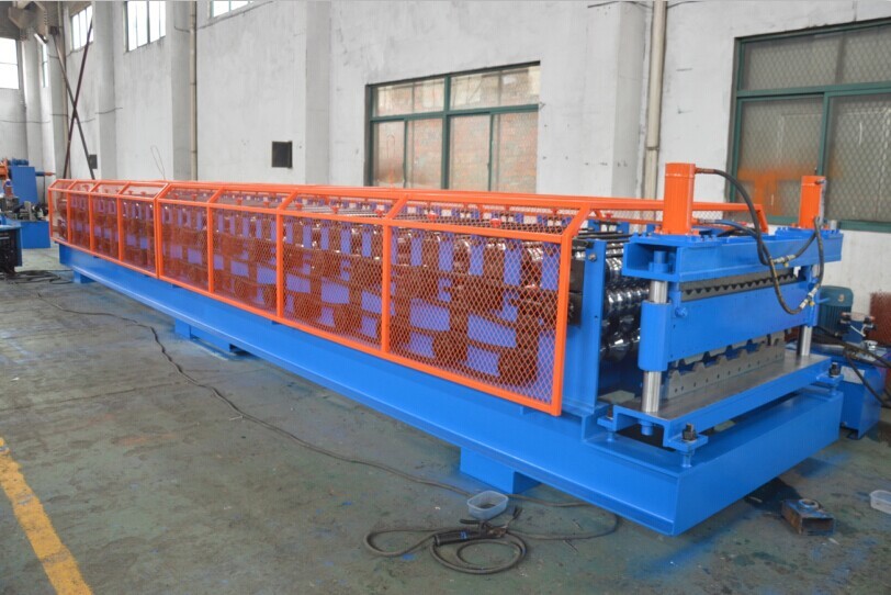 Galvanized Steel Roof Panel Double Layer Roll Forming Machine 12--15 m / Min