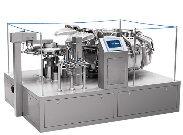 Rotary Vacuum Bag Packaging Machine Automatic Premade Bag Doypack Food Packing