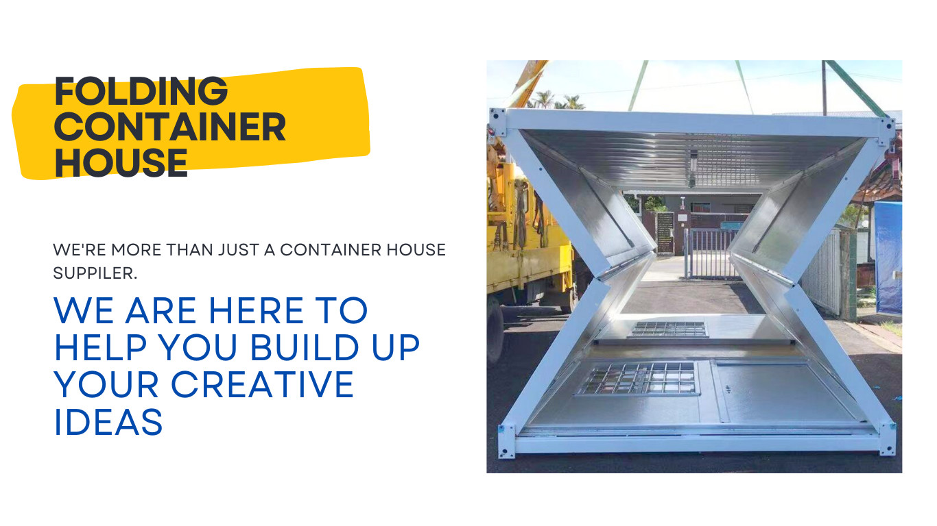 Portable Foldable Container House Galvanized Steel For Disaster Resettlement