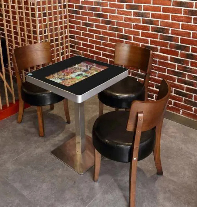 Innovation Smart Touch Wireless Charger LCD Display Touch Table For Restaurant  Advertising Player Touch Coffee Table