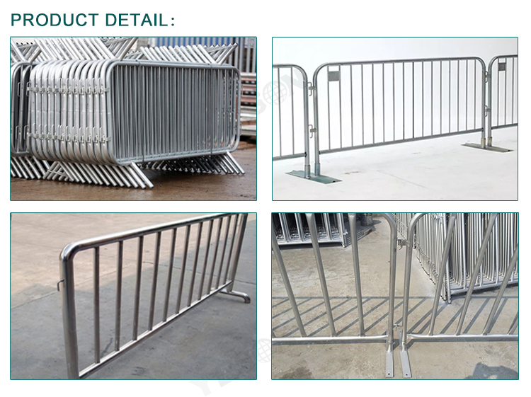 Australia Standard Crowd Control Barriers 25mm tubing for concert