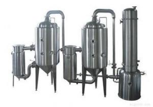 China Calcium Lactate Treatment Multiple Effect Falling Film Evaporator 10kg - 5000kg Capacity on sale