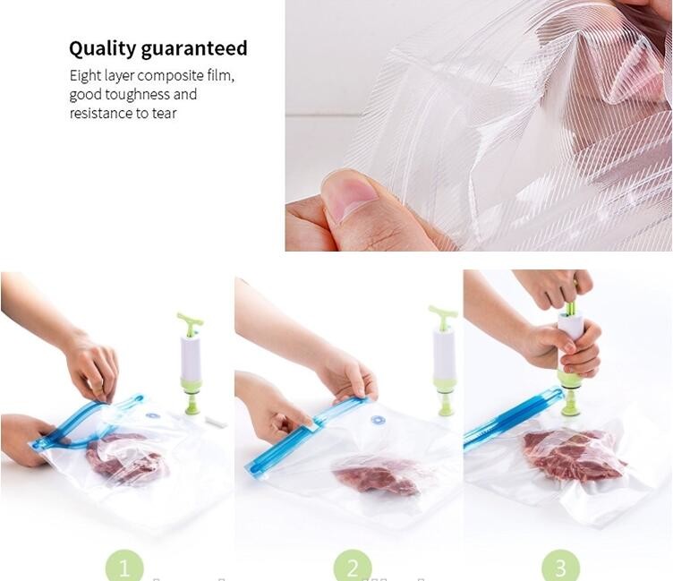 vacuum sealer storage bag Heat seal laminated transparent vacuum plastic food packing bags for sausage, BAGPLASTICS. BAG