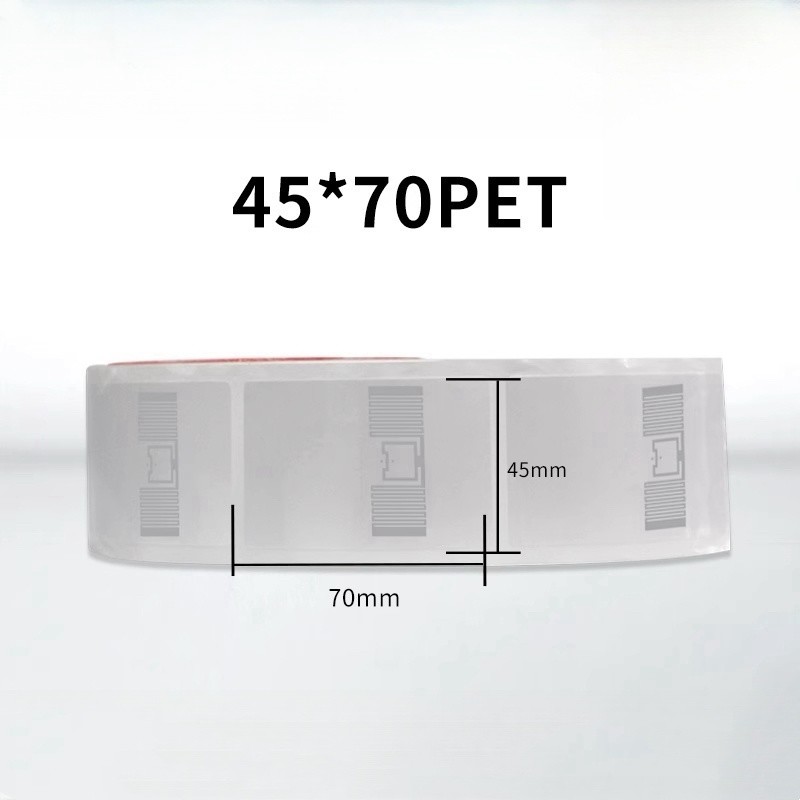 70*45mm 860-960Mhz Long Range Passive UHF RFID Label Tags for Apparel Supply Chain Retail Management
