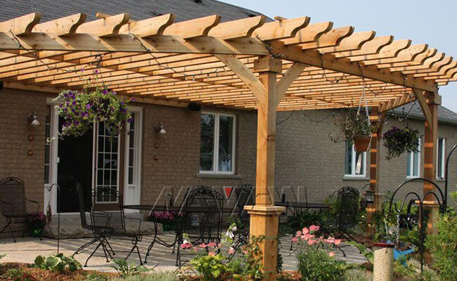 A Frame Pergola Patio Canopy Prefabricated Deck Pergola With Canopy