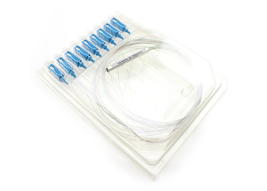SC/UPC Mini PLC Splitter 1x8 In Steel Tube With SC/UPC Connectors
