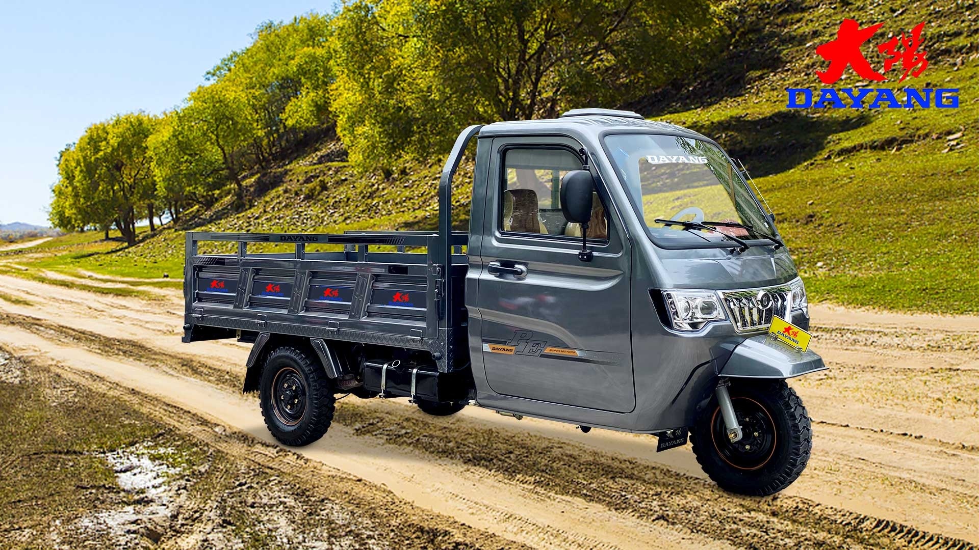 200cc Open Body Cargo Motor Tricycle with Water Cooling and Heavy Payload Capacity