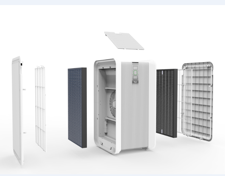 24H Timer Setting Healthlead Air Purifier dehumidifier For PM2.5 / VOC EPI1000PLUS