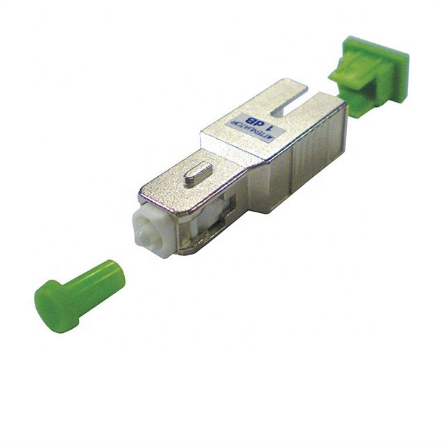 Metal Materials Sc APC Male to Female Singlemode Fiber Optic Attenuator 3dB, 5dB, 10dB Optional