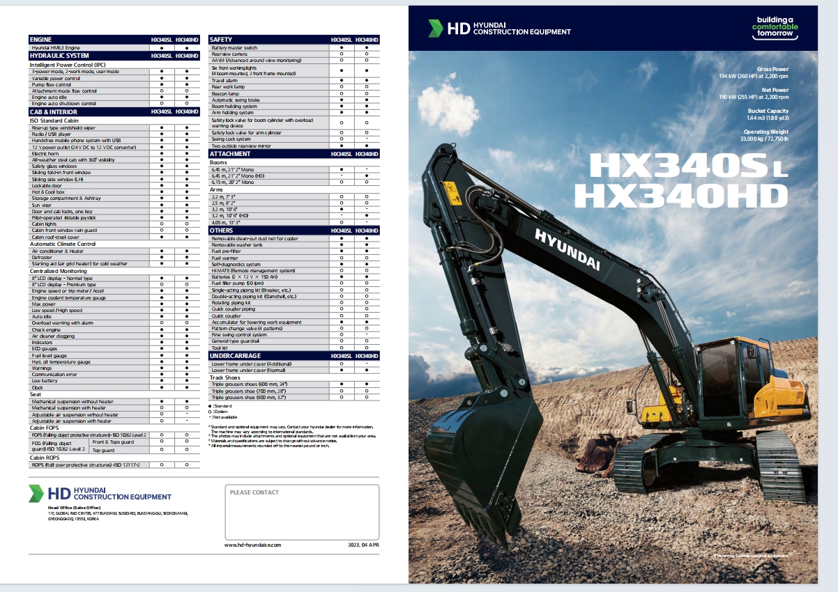 High Performance HX220HD Excavator Durable Construction Machinery Heavy Duty Digging Earth Moving