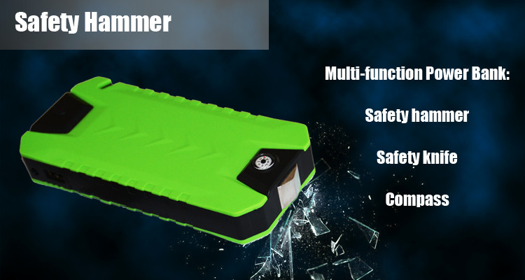Multi - Function 12v Jump Starter Powerbank Minimax Battery Charger 20400mAh