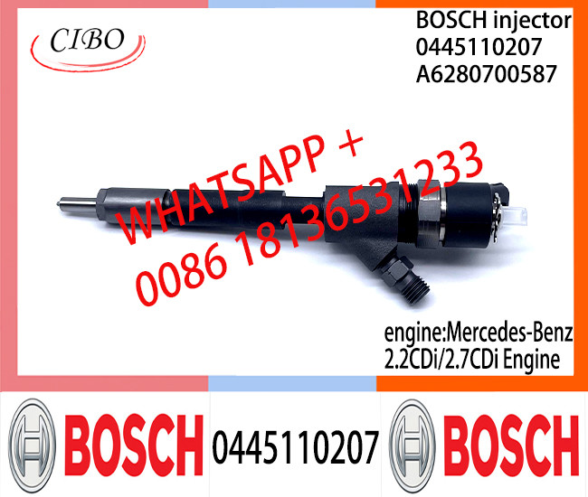 BOSCH Common fuel Injector 0445110103 0445110104 0445110207 0445110208 A6280700487 A6280700587 for Mercedes-Benz 4CDi