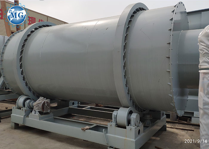 10T/H 20T/H Industrial Sand Dryer Machine With Burner Of Gas Diesel Coal