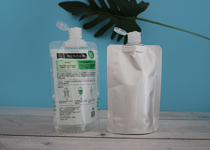 Spout Bags Sealing Top With Flip Top Lids Packing Cosmetic Cream