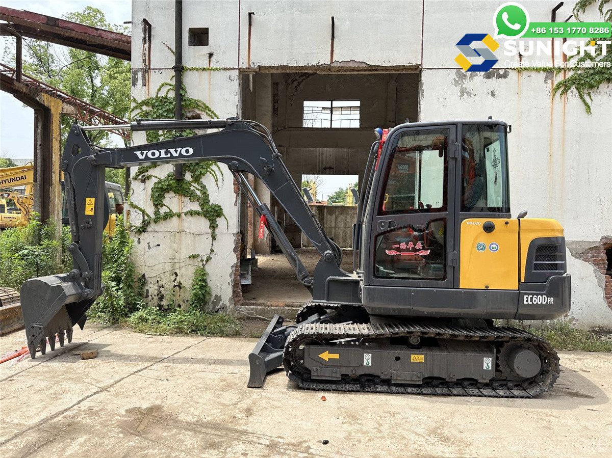 Yishun Small Digger 6Ton EC60 Second Hand VOLVO Mini Original Excavator For Mining