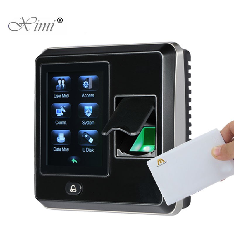 Biometric Fingerprint Access Control With 13.56MHZ Card Reader SF300 Door Access Control System ZK Time Attendance