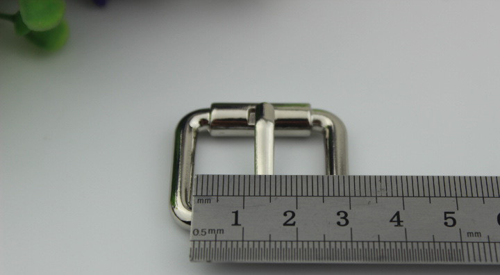 Hardware Metal 20 MM & 25 MM Nickel Color Single Prong Roller Pin Buckle For Webbing Belt