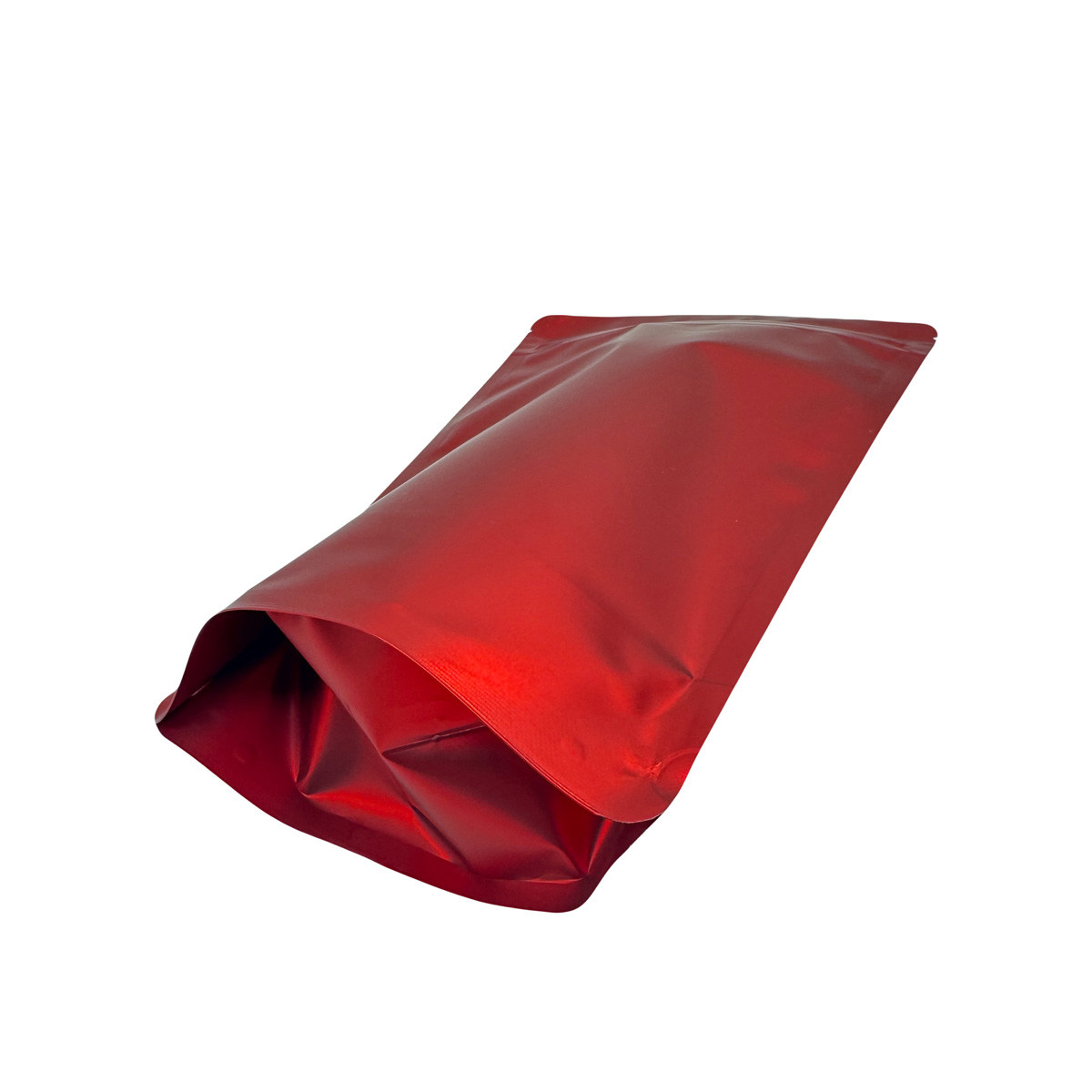 Aluminium Foil Coated Matte Red Stand Up Ziplock Bags For Storing Food