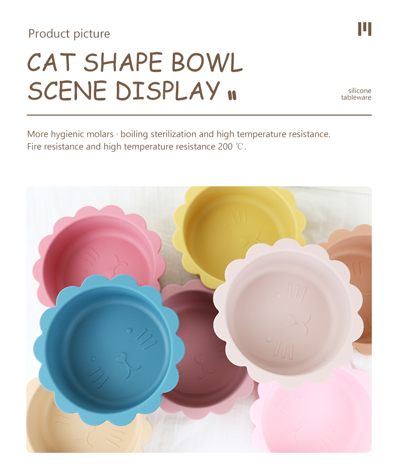 Personalized Suction Silicone Bowl Set Waterproof Non Toxic BPA Free Material
