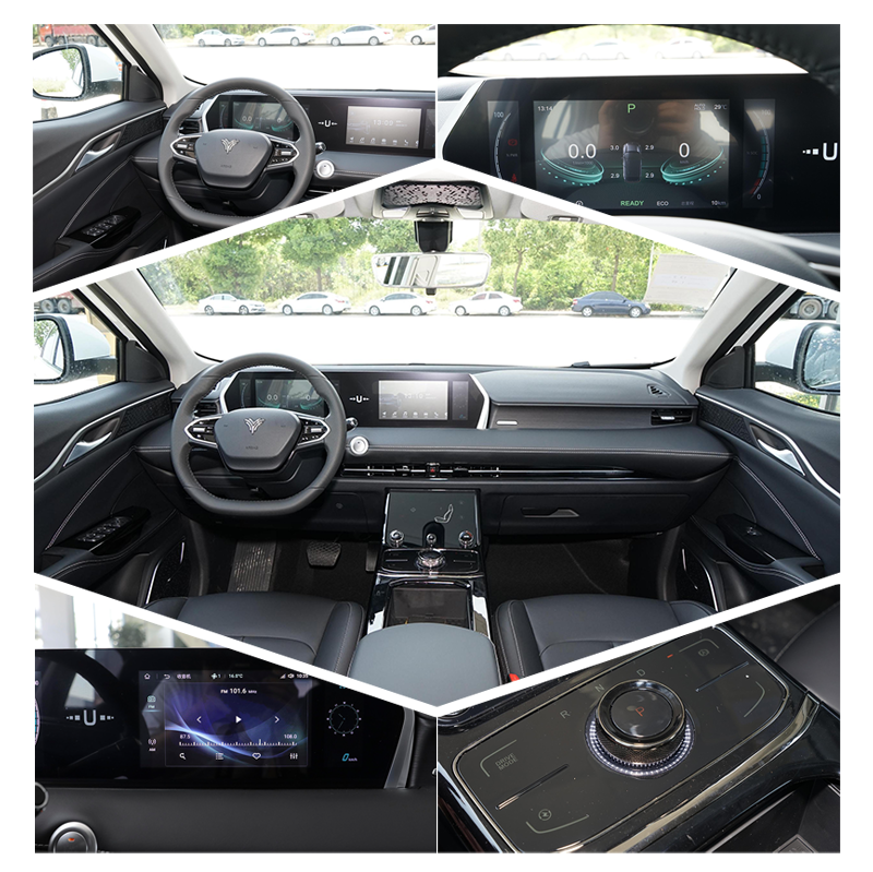 Compact Hozon Neta U SUV 5 Seater 5 Door Leather Steering Wheel
