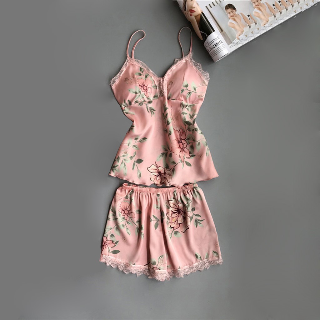 5 Pieces Women Sleepwear Lace Sexy Bodysuit Lingerie Plus Size Loose Comfortable