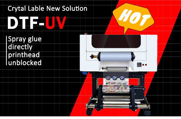 A3 Size UV Roll Dtf Printer For Sticker Printing Roll To Roll Printer On Any Products