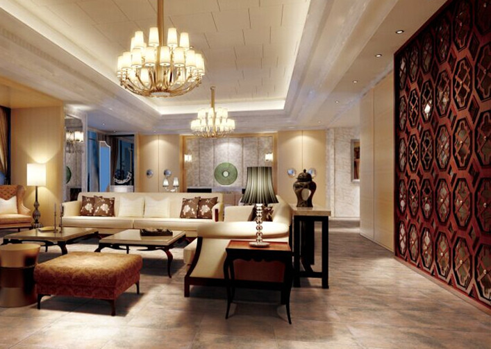 Hand Painted Cement Look Porcelain Tile , Bright 300x300 Floor Tiles