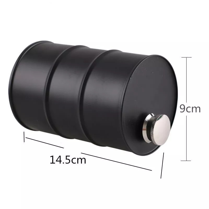 304 Stainless Steel Tinplate Metal Wine Barrel 500ml Oil Drum