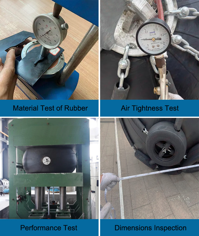 4.5*9.0M Pneumatic Rubber Fender STS Dock Mounted Fenders 80kPa ISO17357-1:2014