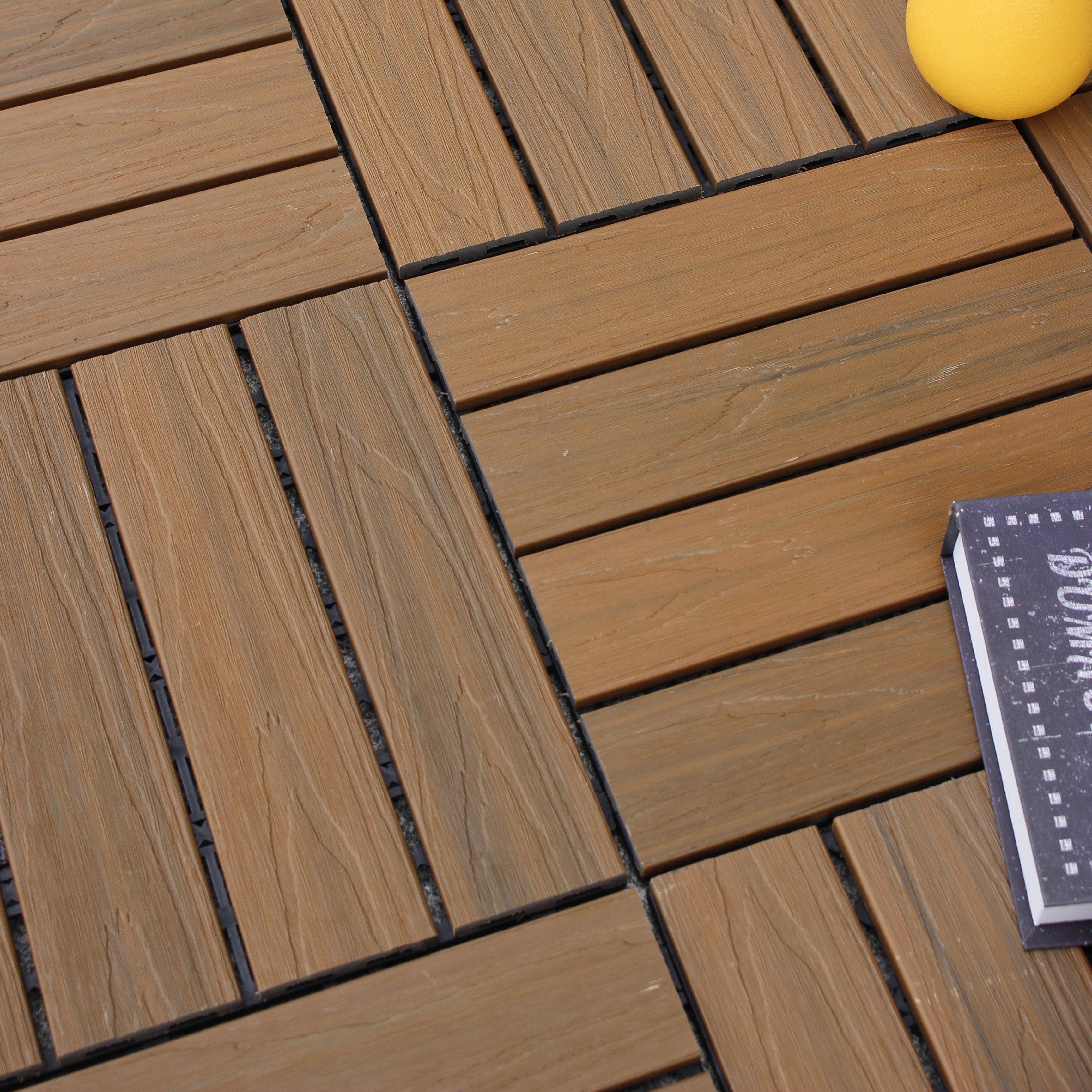 Diy Floor Wpc Outdoor Patio Tiles Decking Wood Plastic Composite Deck Tile