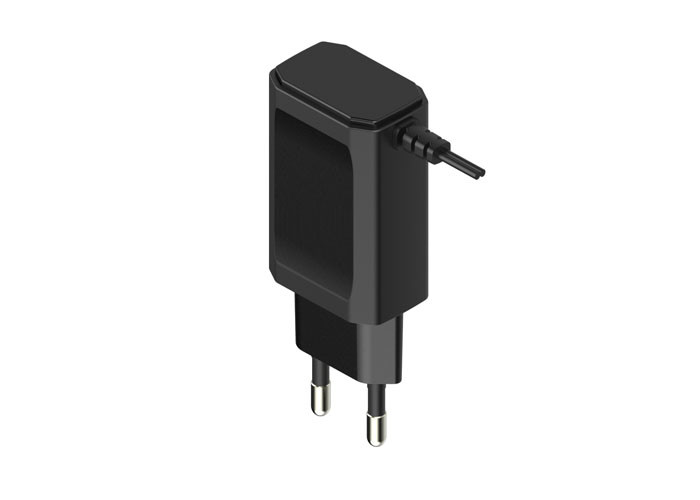 EU Plug Fast Mobile Charger Black High Speed Fast Charging Adapter