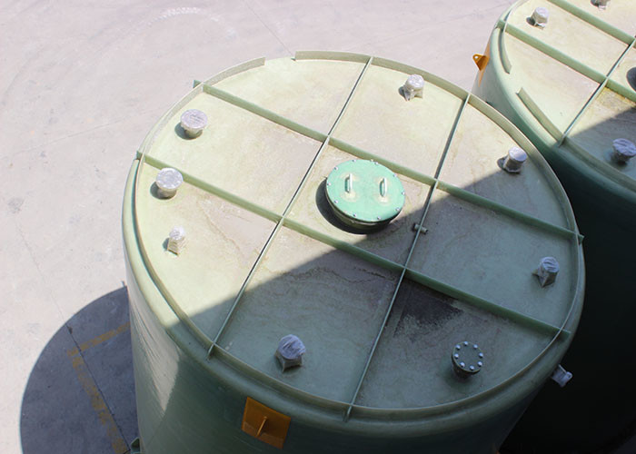 Green Petrochemical Storage Tanks 13000 Gallon FRP Pharmaceutical Mixing Tank