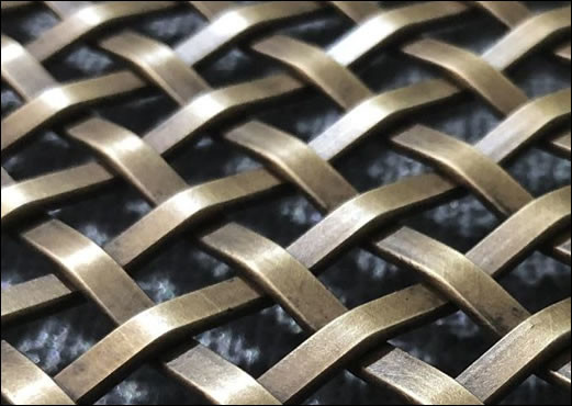 Customized Architectural Woven Wire Mesh Stainless Steel Decorative Panels