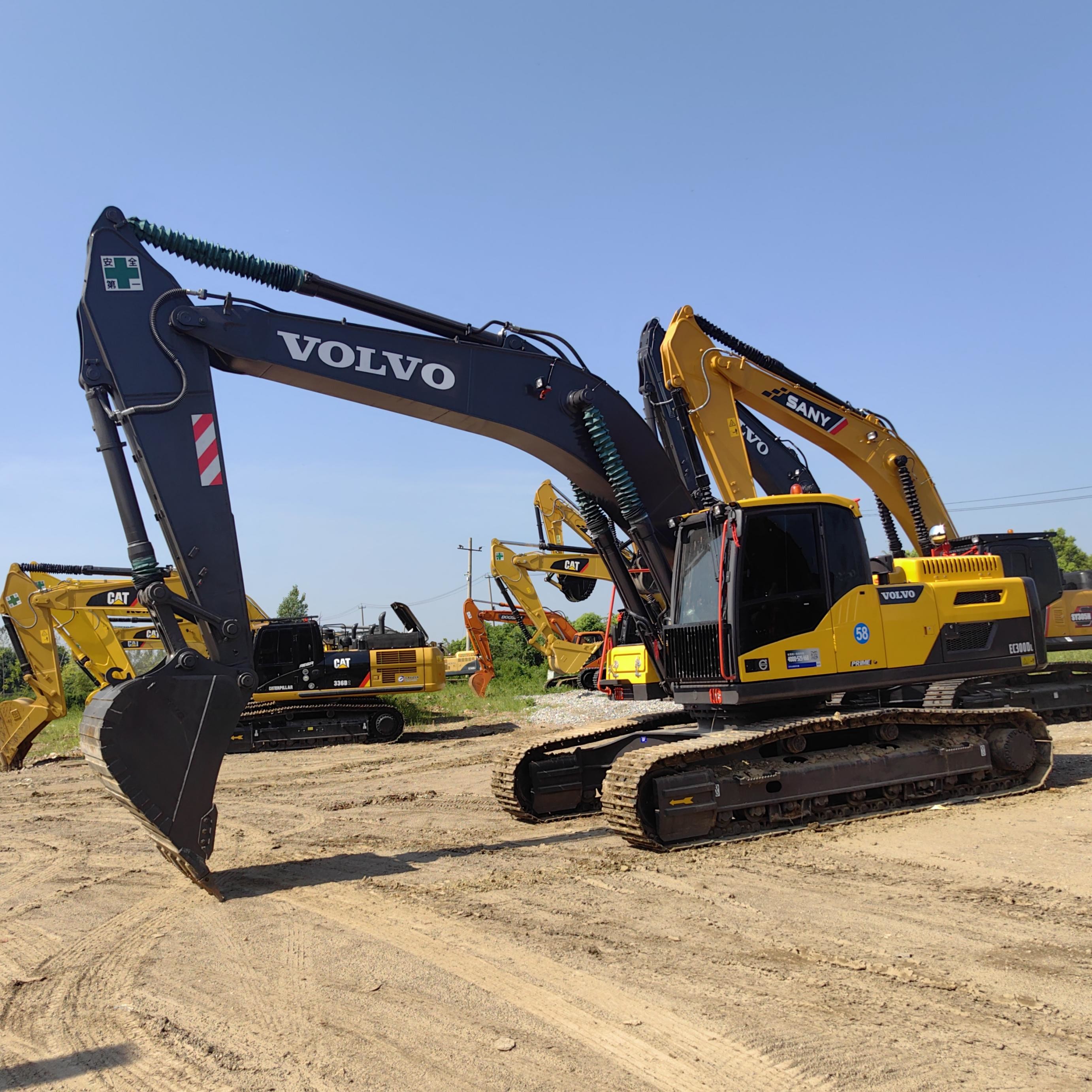 Original Import Used Volvo Excavators Ec300 30ton Tracked Digger Heavy Machinery