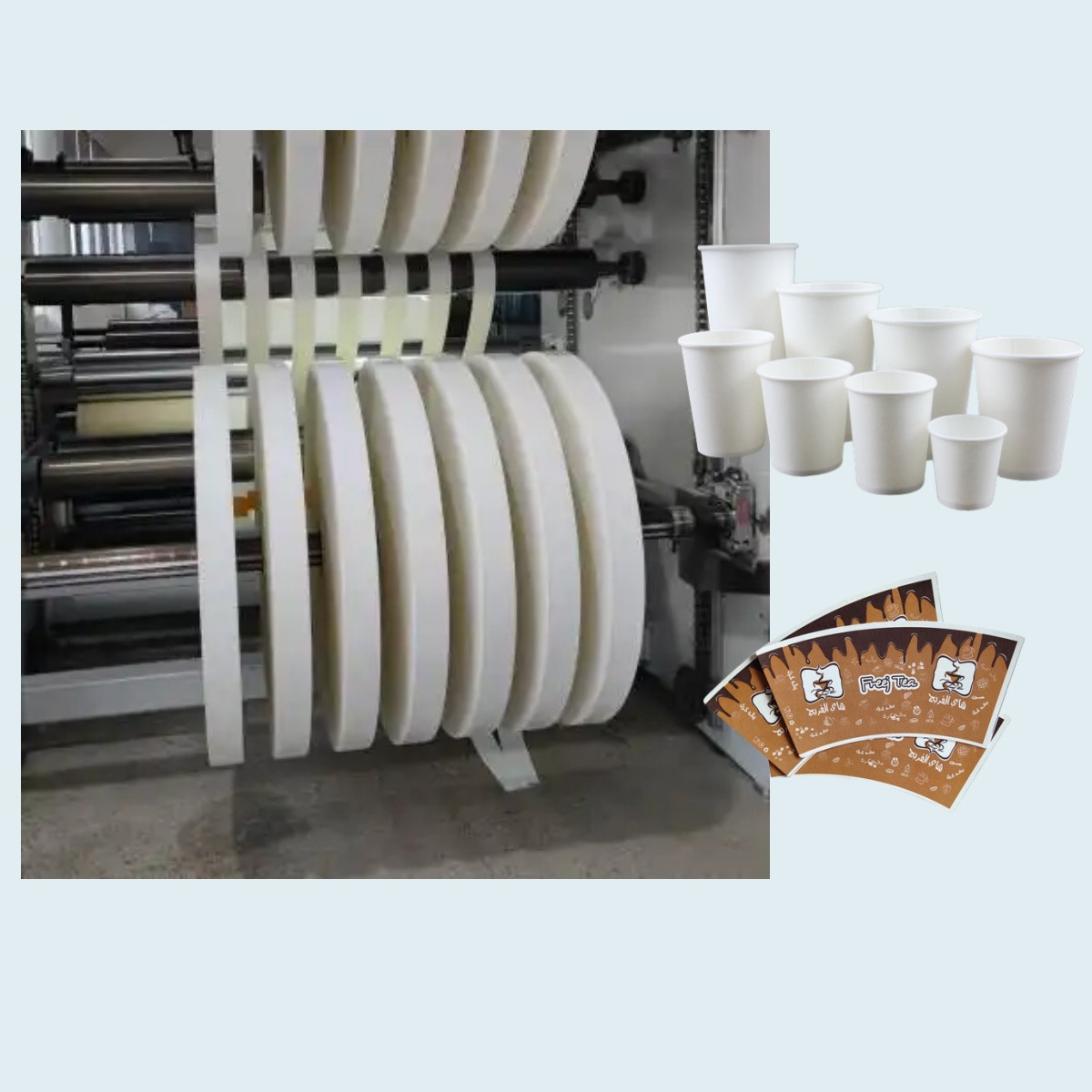 Beverage Paper Cup Bottom Roll High Temperature Resist Customized