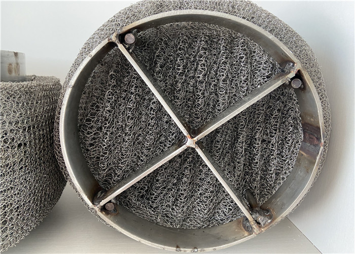 Knitted Wire Mesh Demister Filter Rating 99.9% Performance Stainless Steel