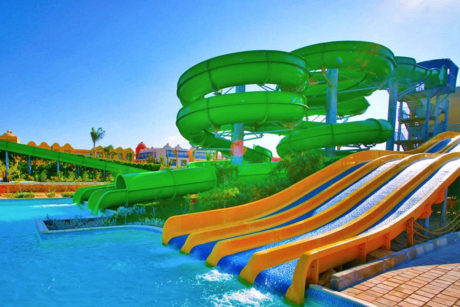 Swimming Pool Accessories Water Play Kids Fiberglass Tube Spiral Water Slide